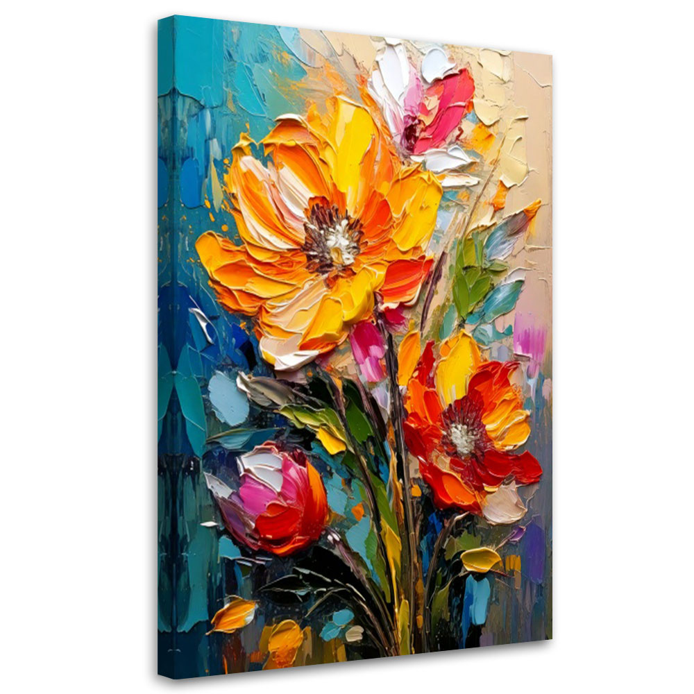 Feeby Obraz na płótnie, Kwiaty Impresjonizm 40x60