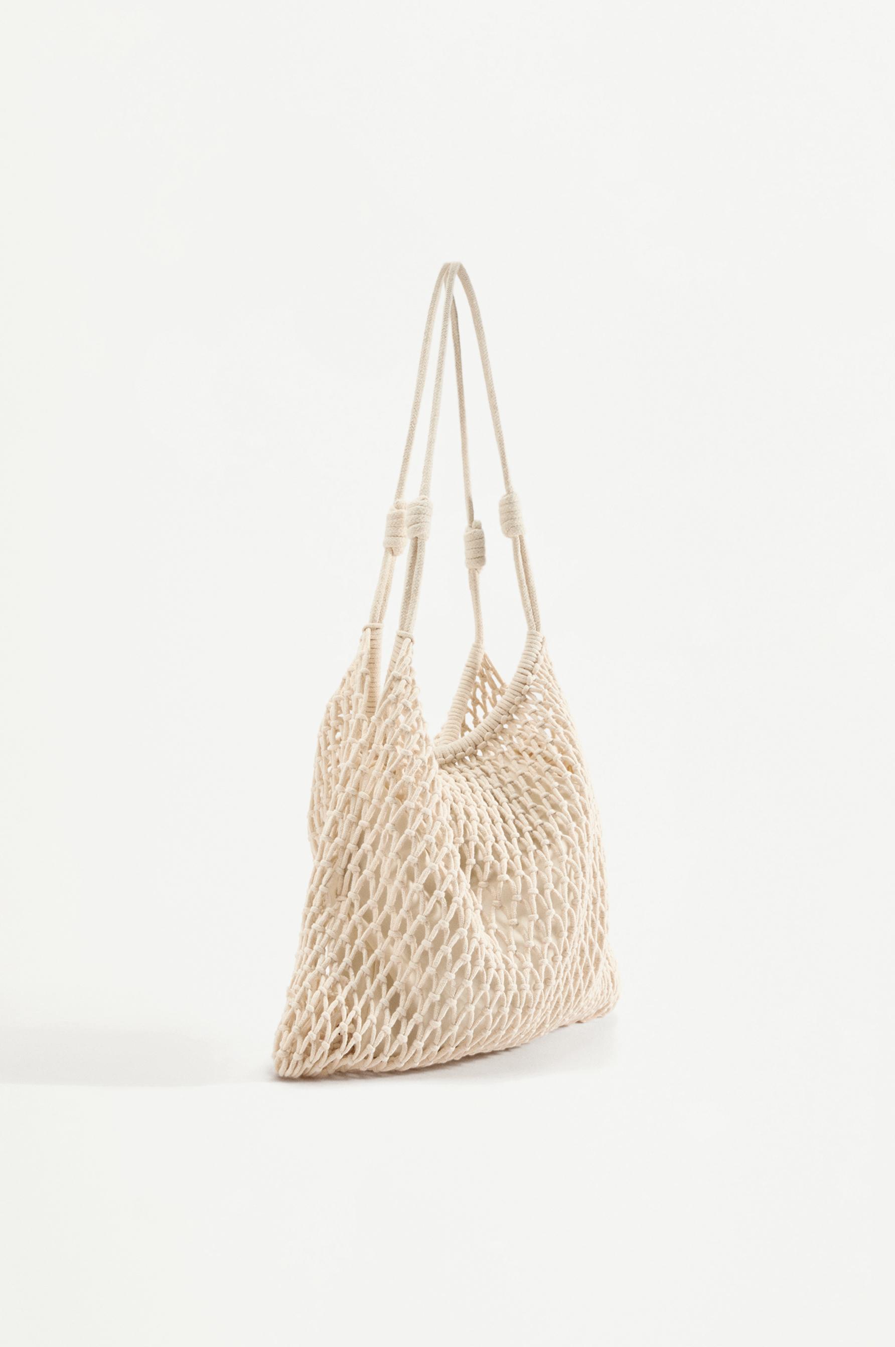 Bolso saca macramé