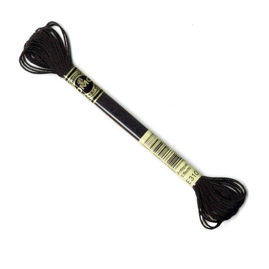 DMC Mouline Ebony Light Effects Embroidery Thread 8m (E310)