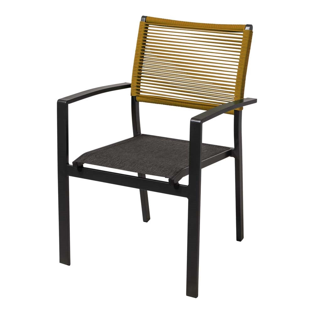 Lesli Living bistrostoel Vitolini - geel - 57x62x87cm