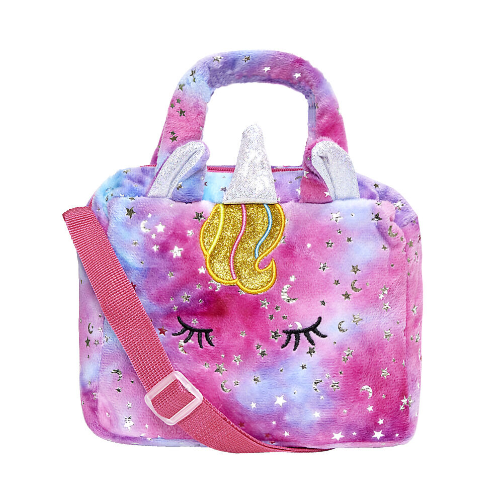 Sac à main fille licorne paillette avec bandoulière 18xH24,5cm