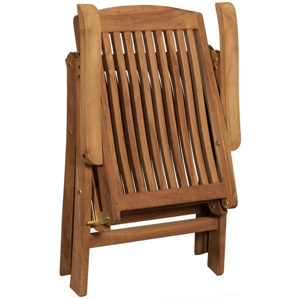 Stuhl, BxHxT: 62 x 110 x 54 cm, Teakholz