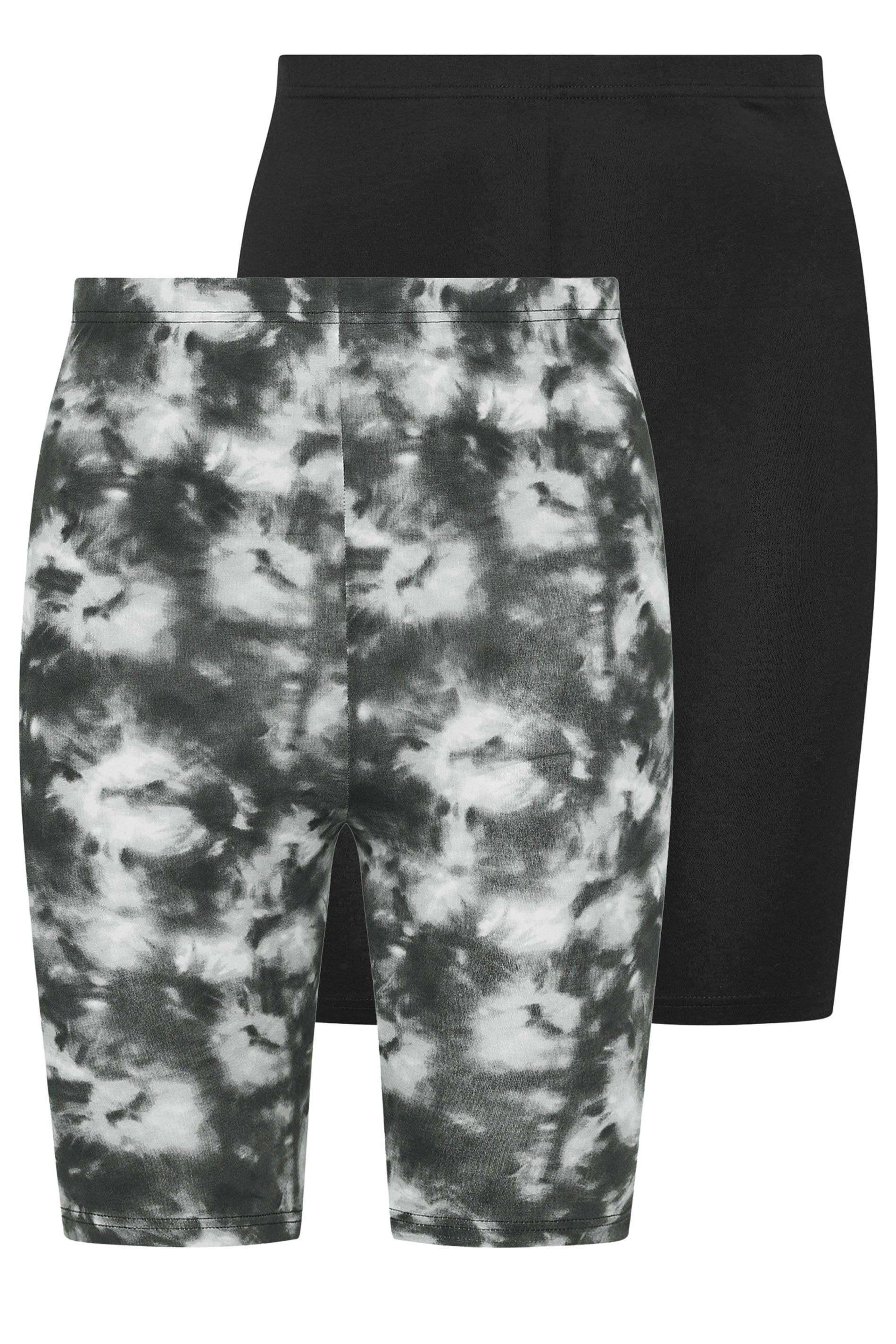 Yours 2 Pack Tie Dye Cycling Shorts
