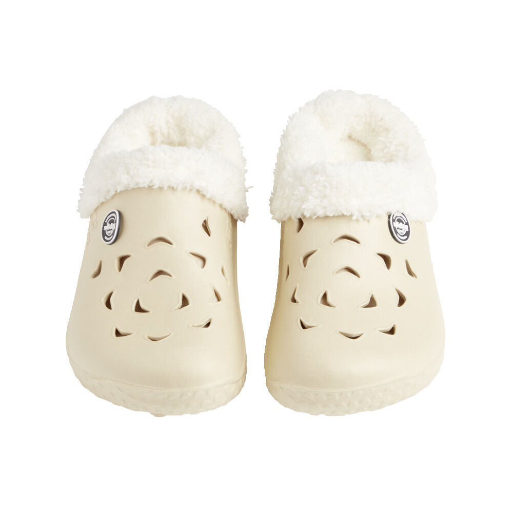 Sabots Hipps femme fourrés blanc crème 38/39