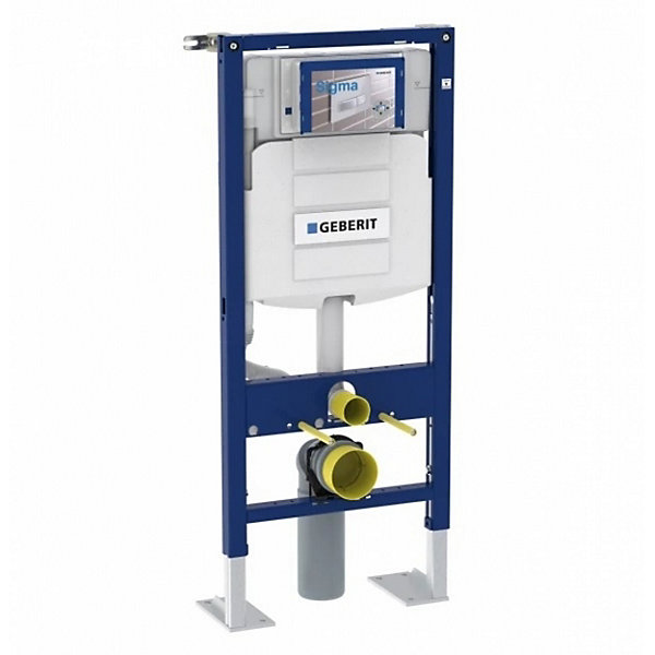 Pack complet WC Geberit UP320   Cuvette ONE TurboFlush   Plaque Chromé Brillant