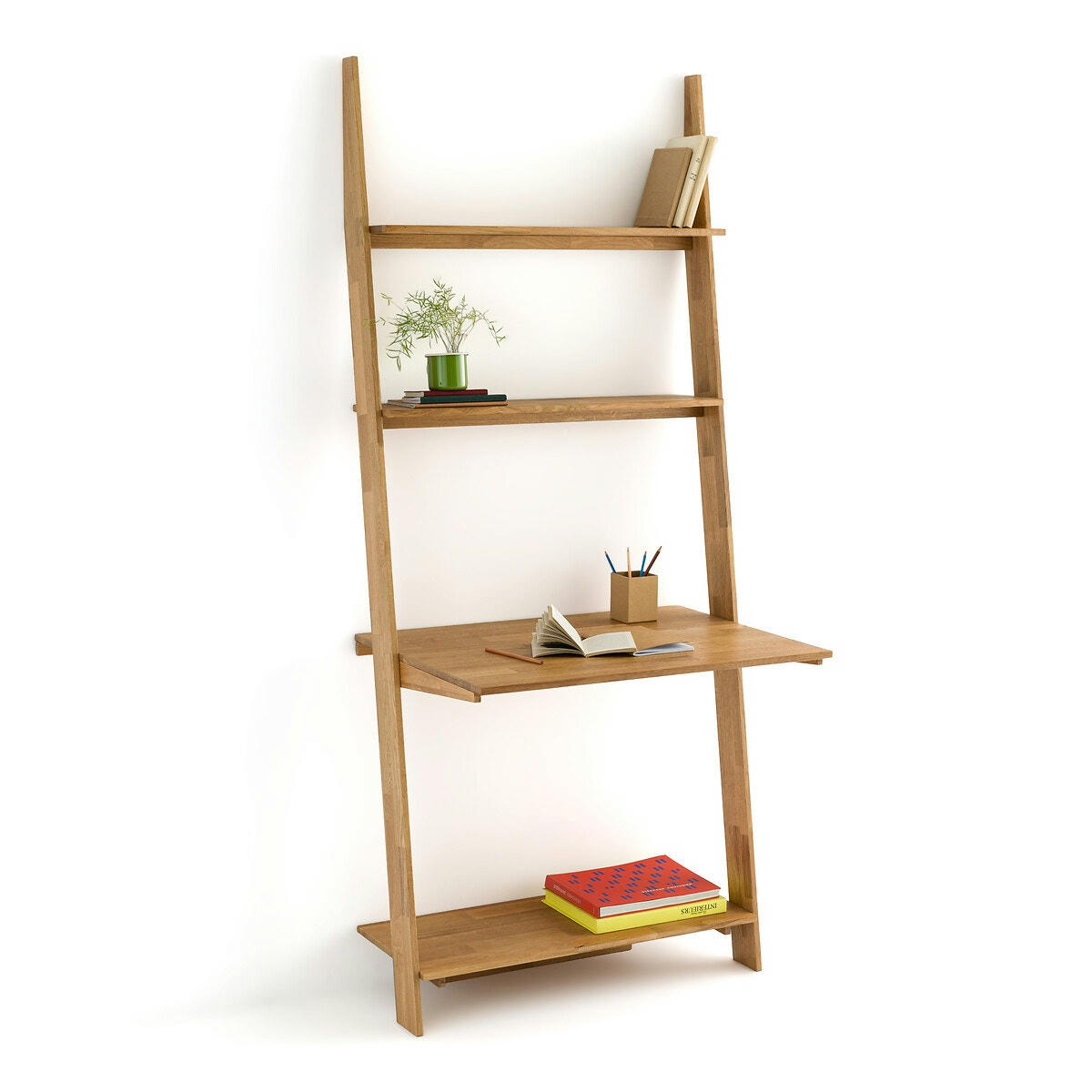 Étagère murale bureau en chêne, Domeno