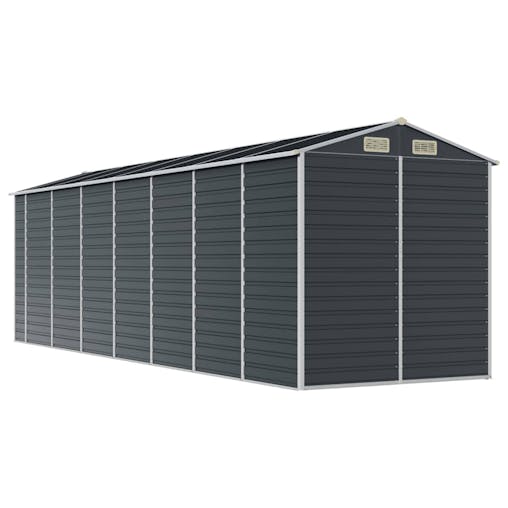 NNEVL Garden Shed Anthracite 191x640x198 cm Galvanised Steel