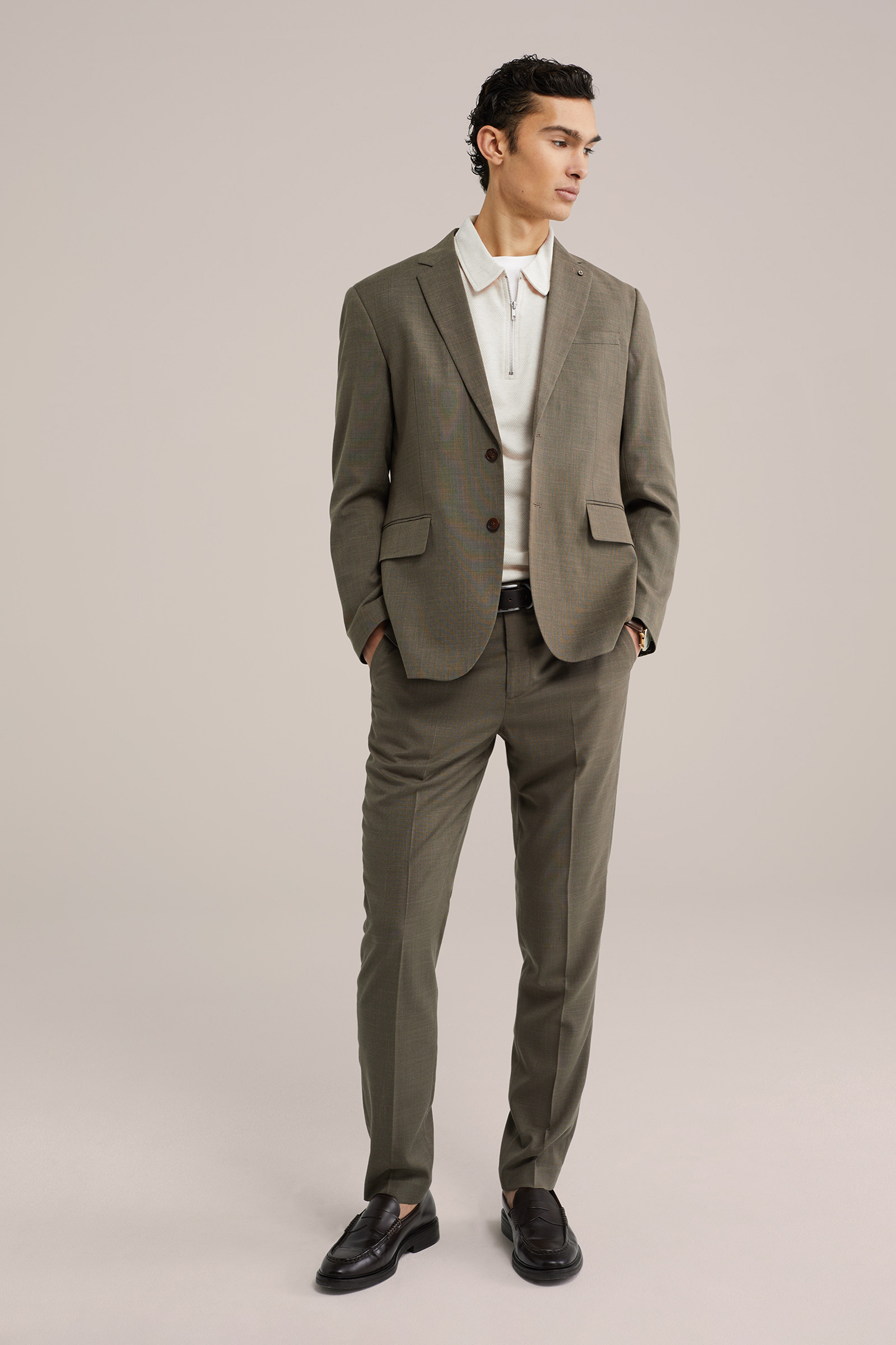 Heren Slim fit polo shirt met rits