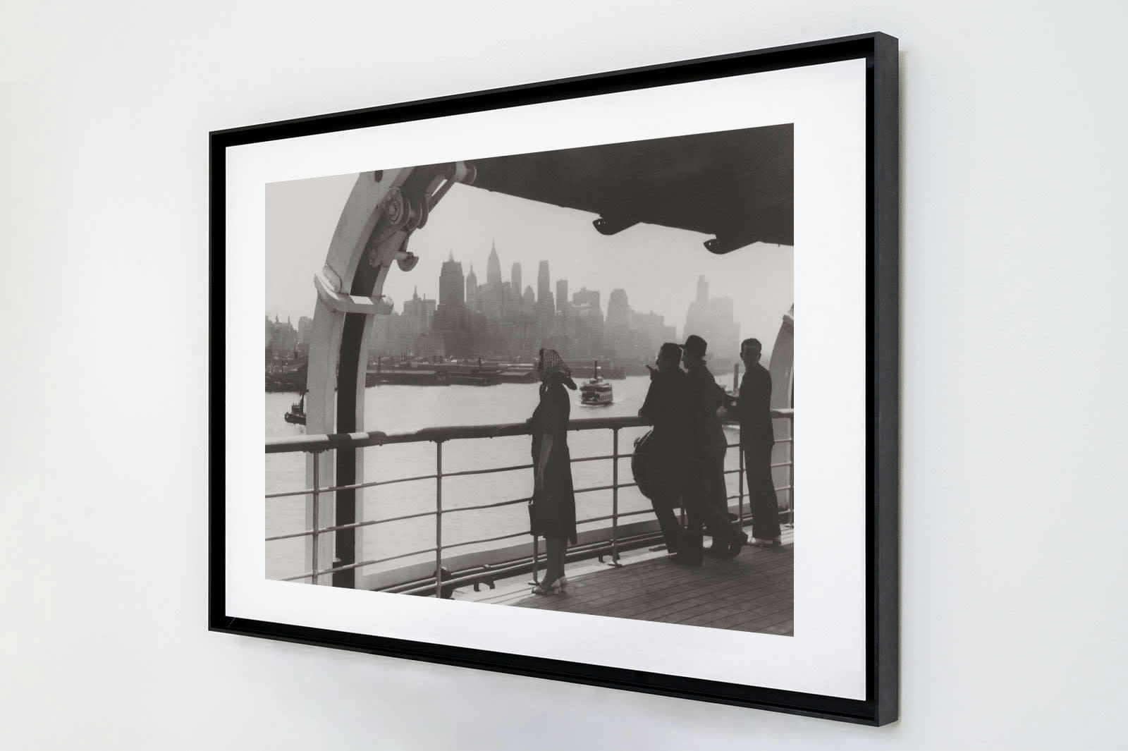 VILLES - Photo ancienne noir et blanc New-York n°06 cadre noir 30x45cm