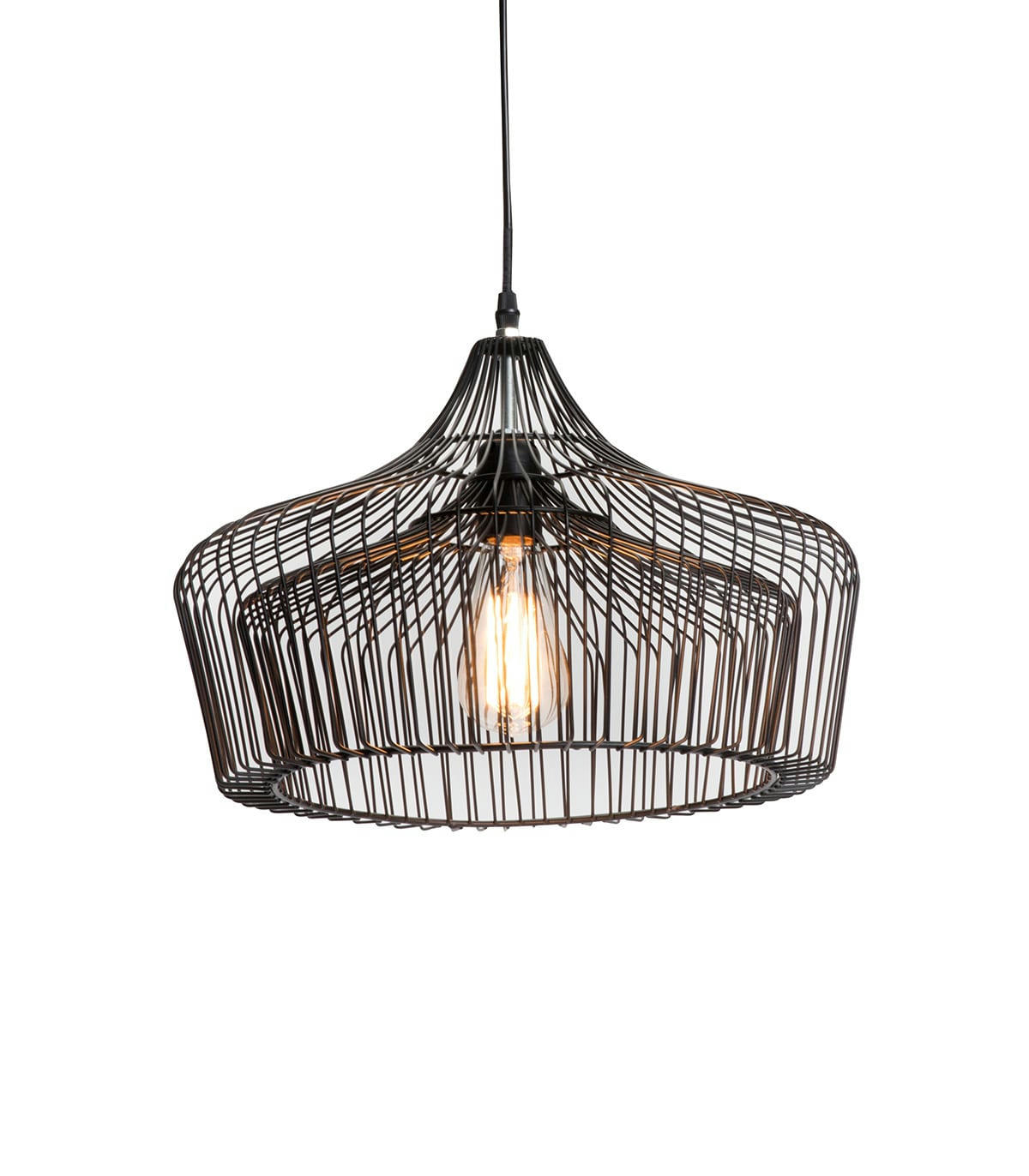 DORIS - Suspension en métal noir d. 40 cm