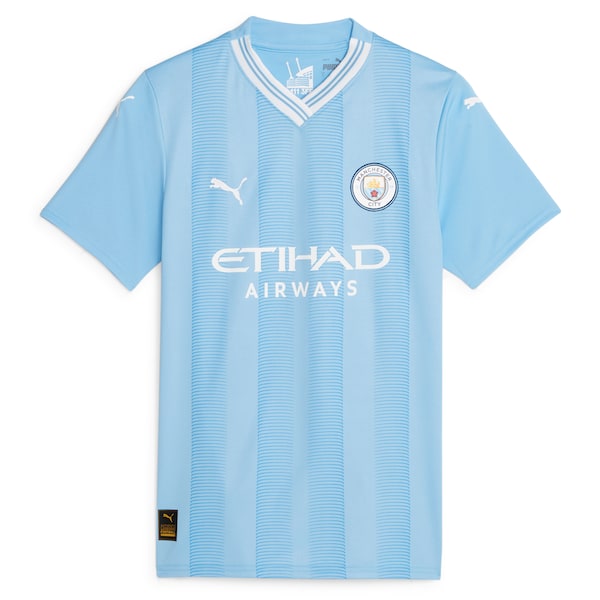 Phil Foden Manchester City Puma Women's 2023/24 Home Replica Player Jersey - Sky Blue