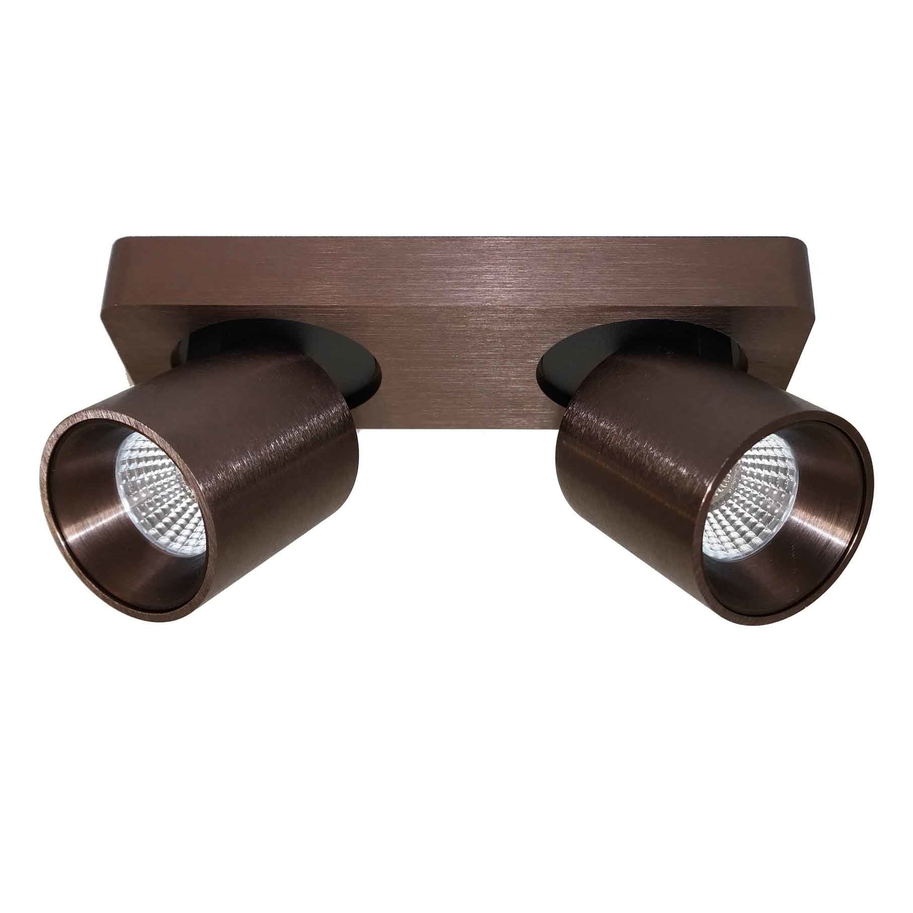 Artdelight spot Laguna - 2 lichts - 22 x 9.5  cm - mat brons