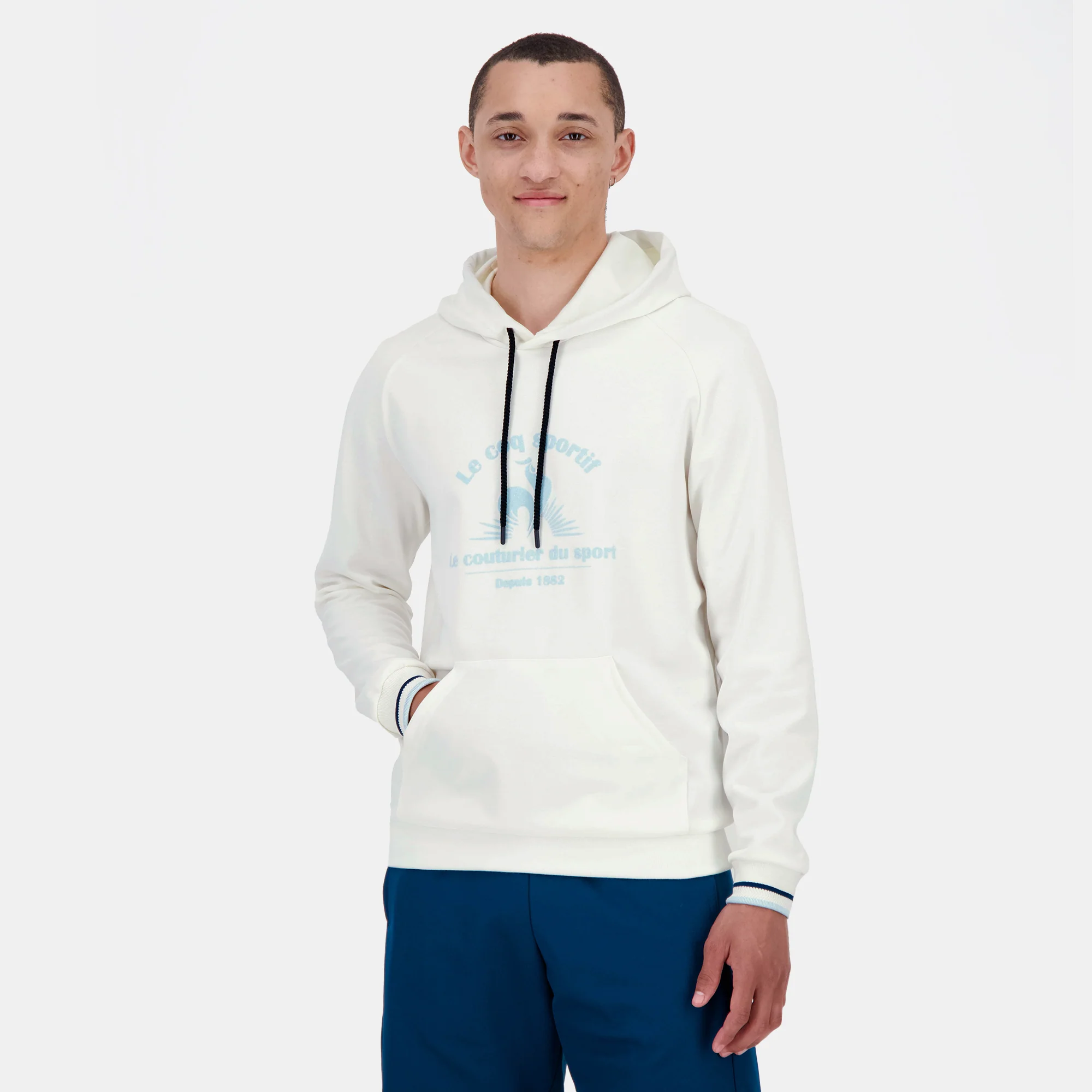 2510916-HERITAGE LF Hoody N°1 M marshmallow | Sweat à capuche Homme