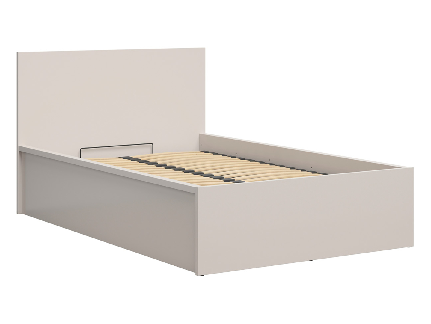Łóżko Tetrix 120x200 ze stelażem i pojemnikiem kaszmir