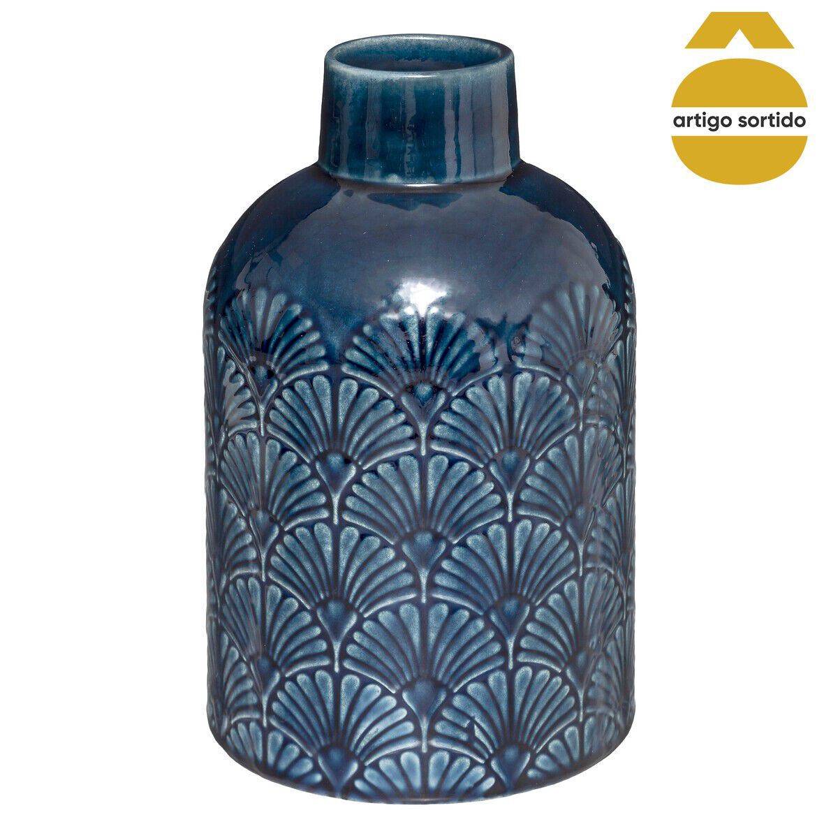 Jarra decorativa folhas FEEL 21,7cm