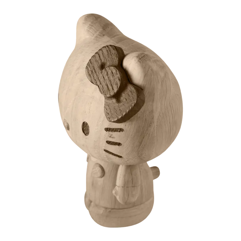 Holzfigur Hello-Kitty