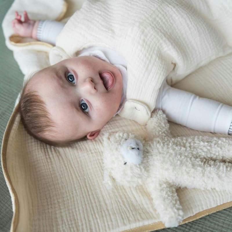 - Gigoteuse en gaze de coton Ecru (0-6 mois)