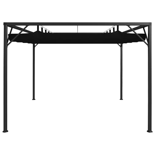 NNEVL Garden Gazebo with Retractable Roof Canopy 3x3 m Anthracite