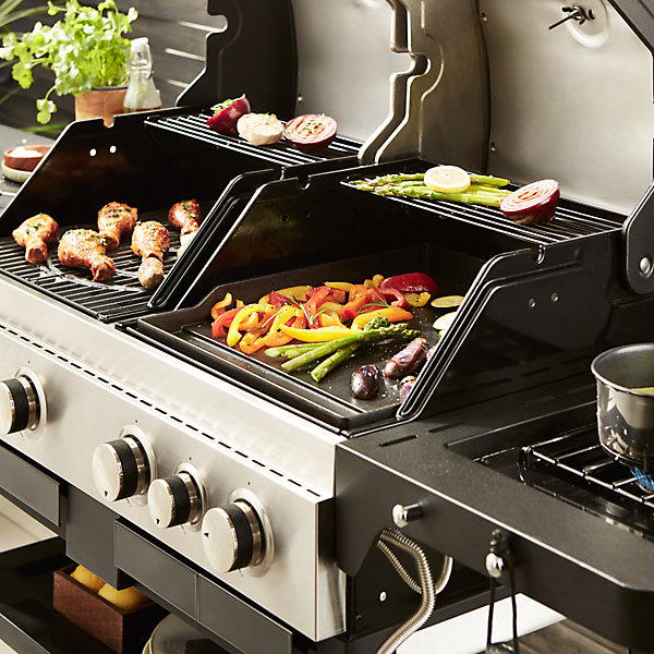 Grande grille de cuisson plancha en fonte GoodHome