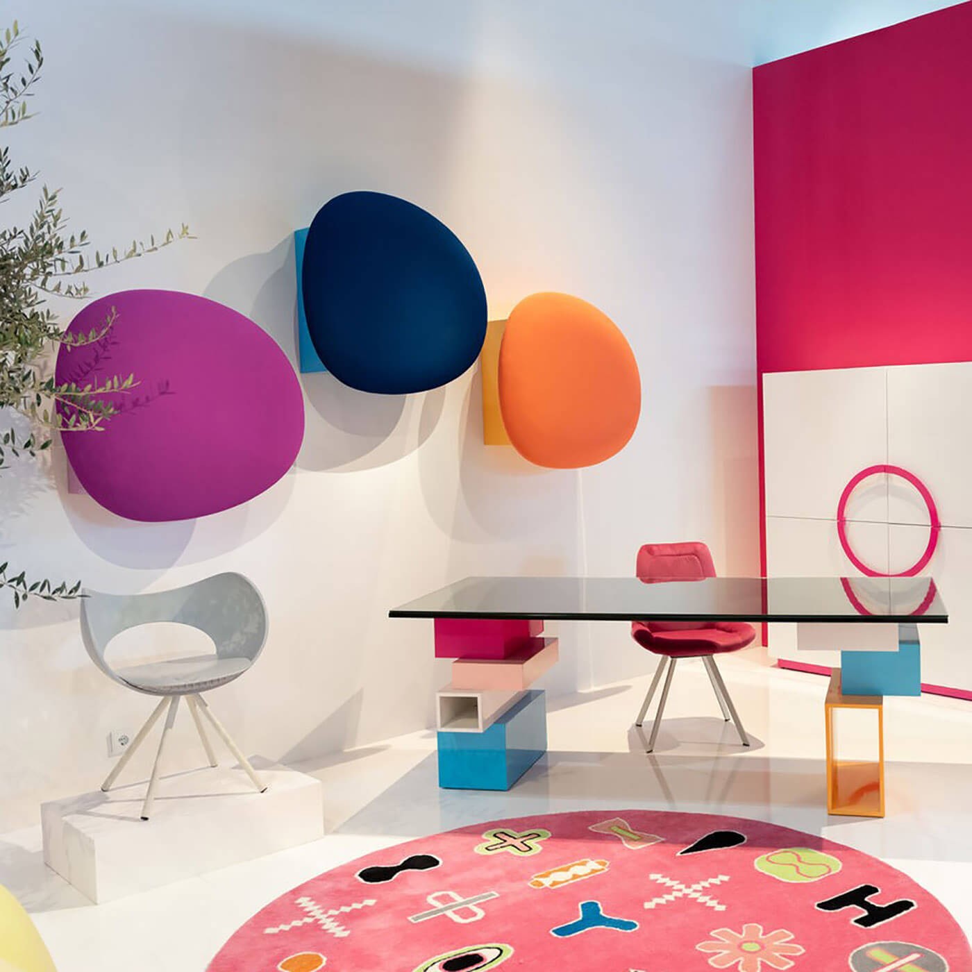 Wandplank Nimbus paars Kare Design