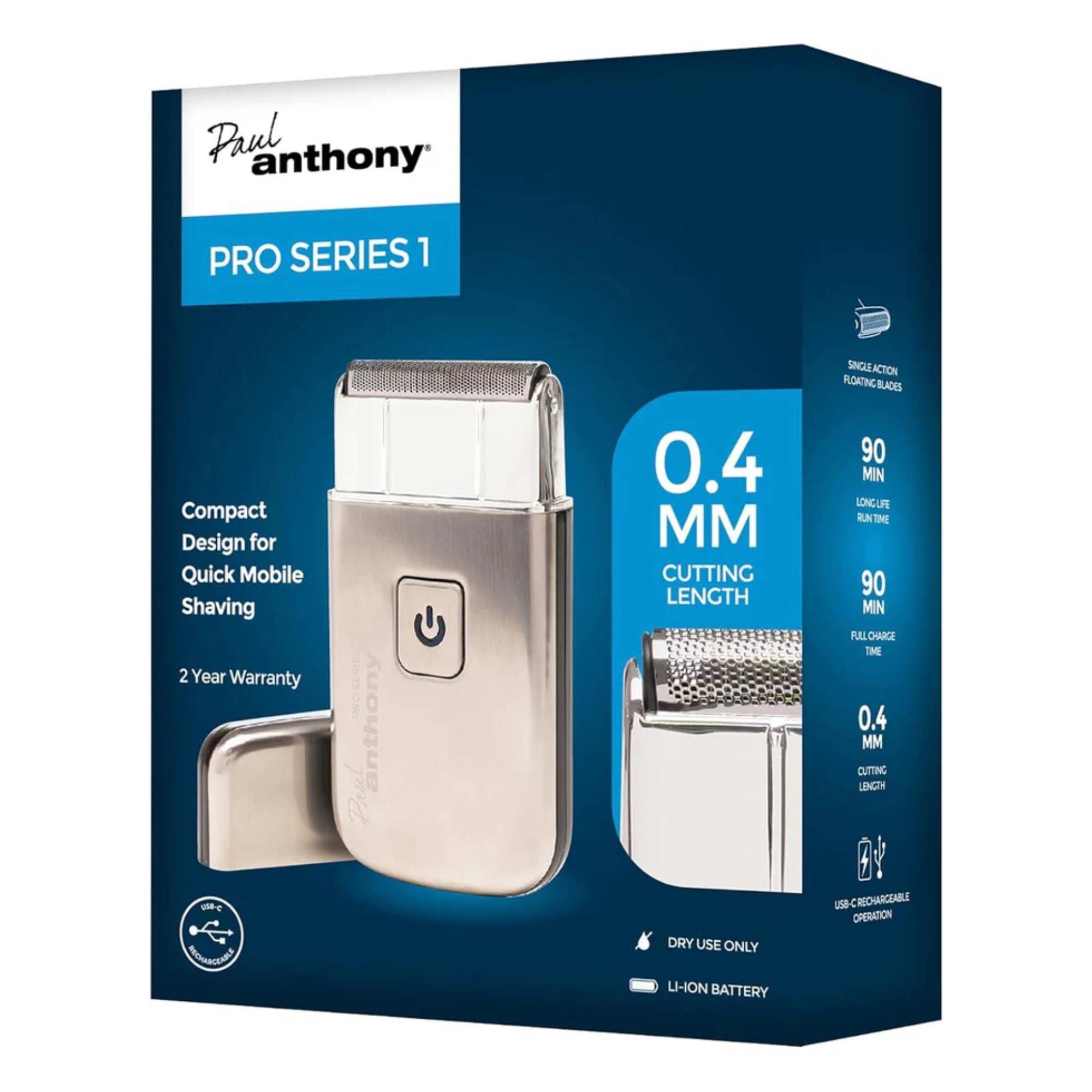 Dragodirect Men’s USB Lithium Foil Shaver Compact & Rechargeable