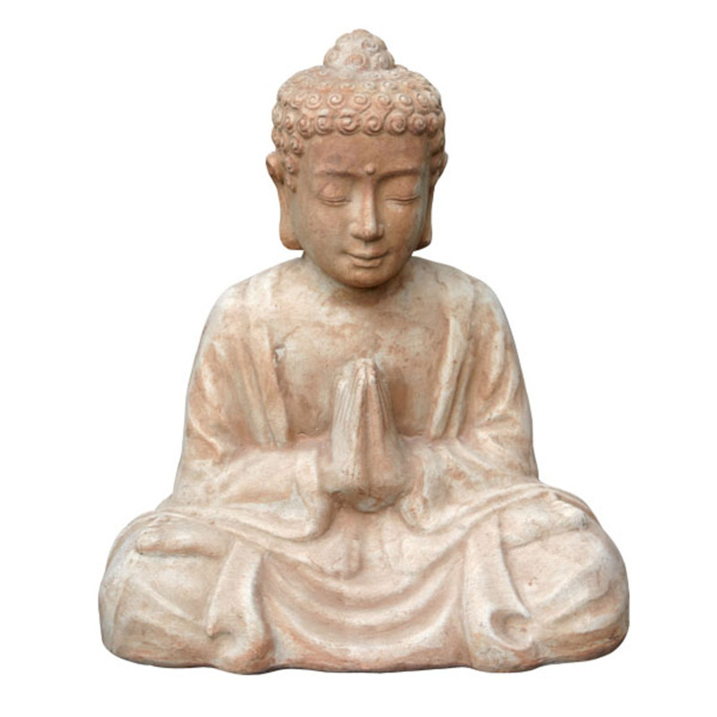Statue Bouddha en réflexion en terre cuite 41 x 29 x 46 cm