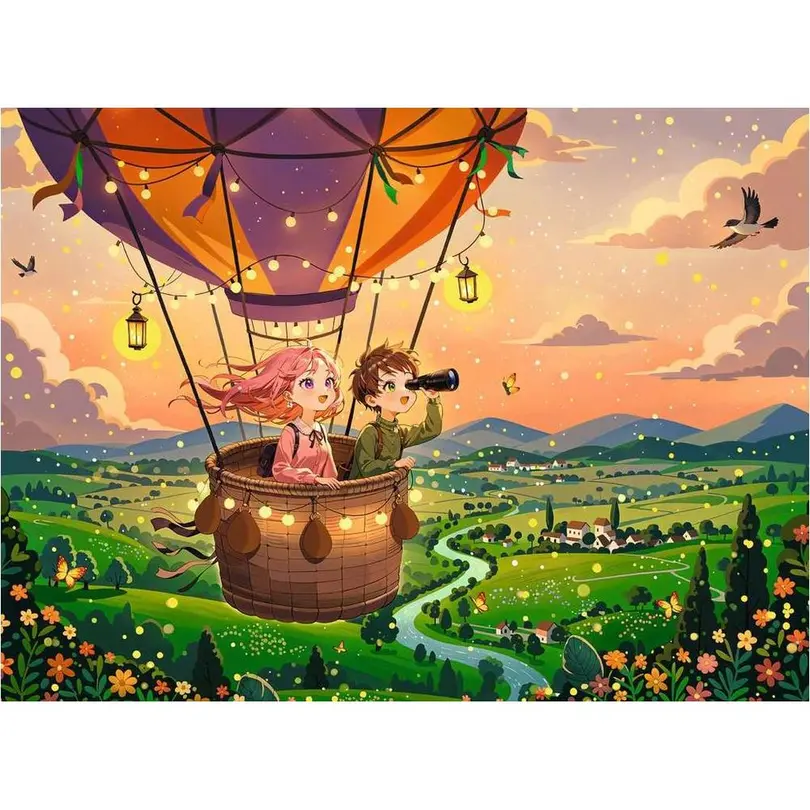 Puzzle Liebe liegt in der Luft