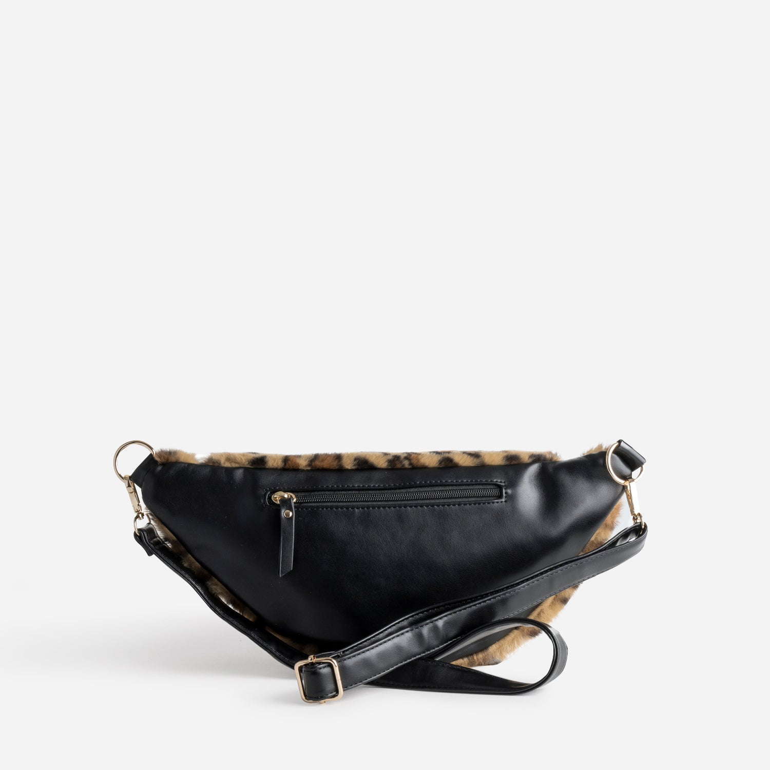 Sac banane TEXTO camel motif léopard