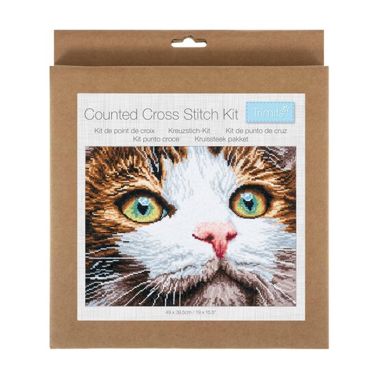 Trimits Whiskers Large Cross Stitch Kit 41cm x 31.5cm