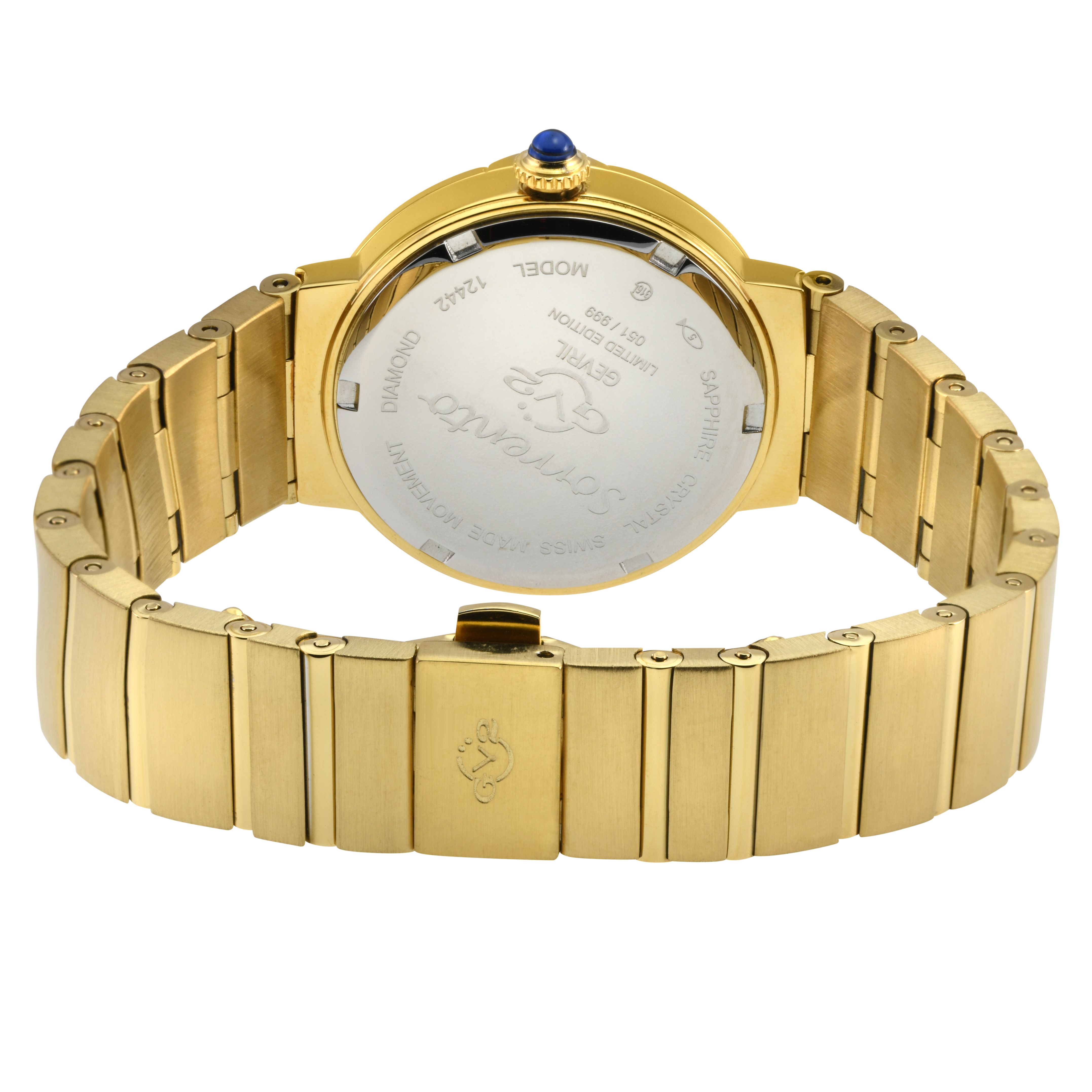GV2 Sorrento, Swiss Quartz Watch, White MOP Dial, 316L Stainless Steel, and Sapphire Crystal