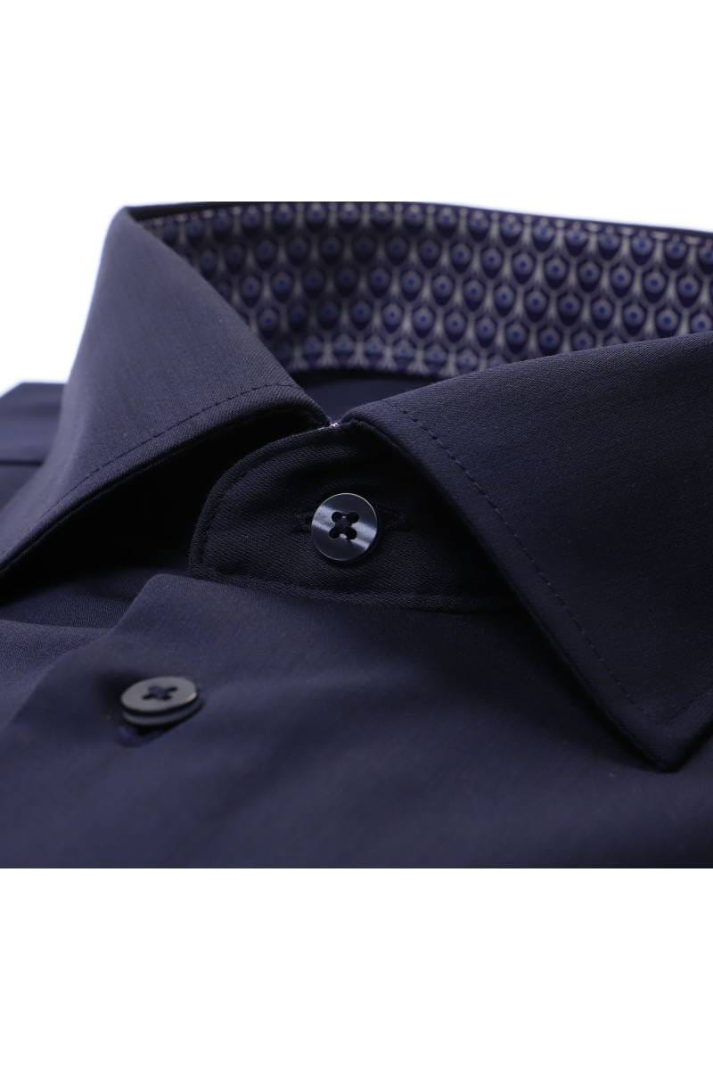 ETERNA Performance Slim Fit Hemd marine, Einfarbig