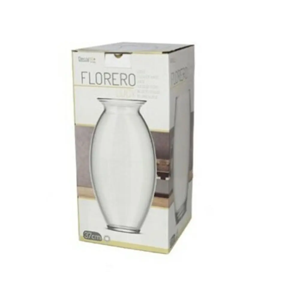 Gerimport Bloemenvaas - helder glas - D17 x 37 cm