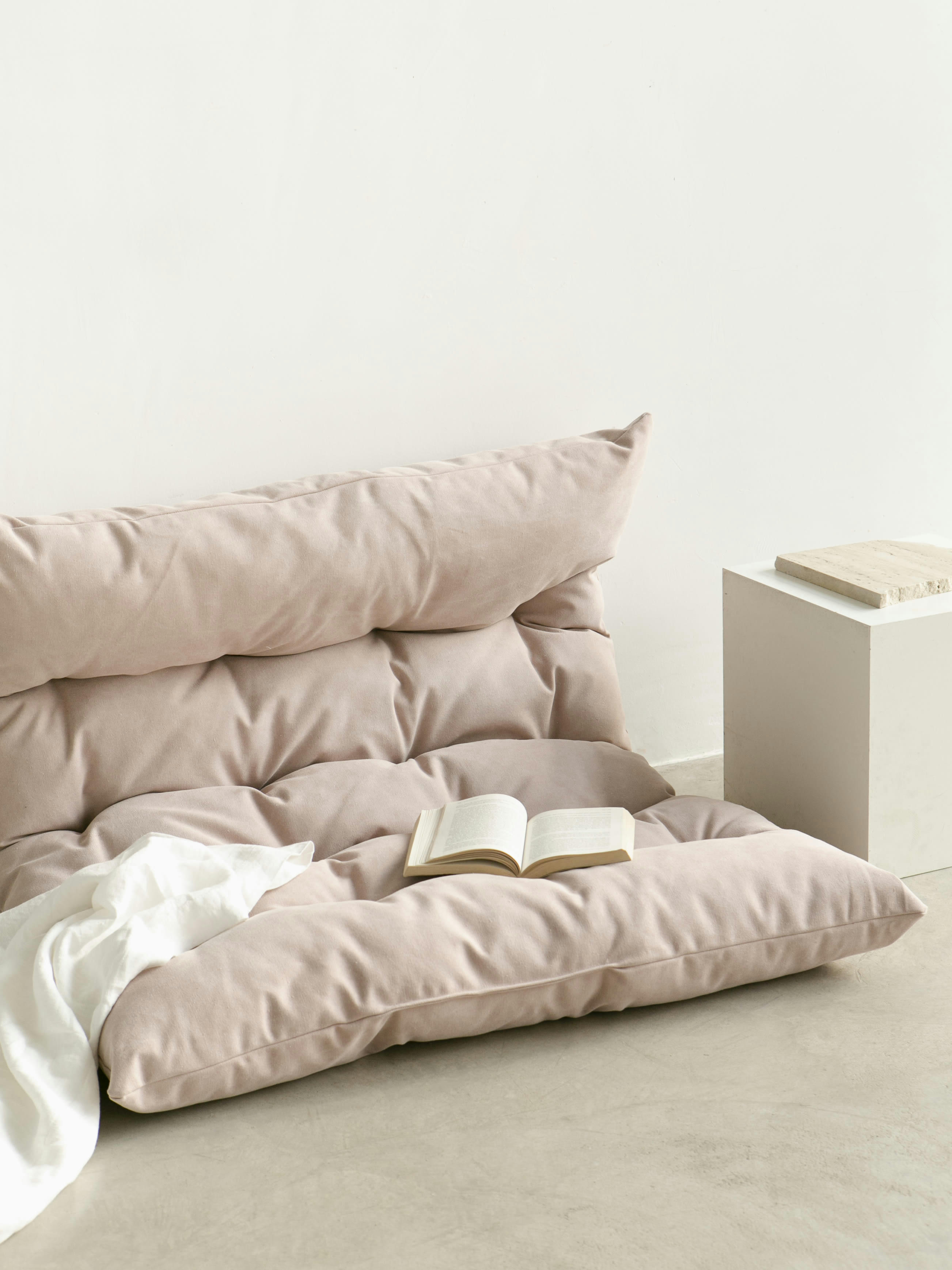CIELO - Matelas de sol en coton rose 120x100