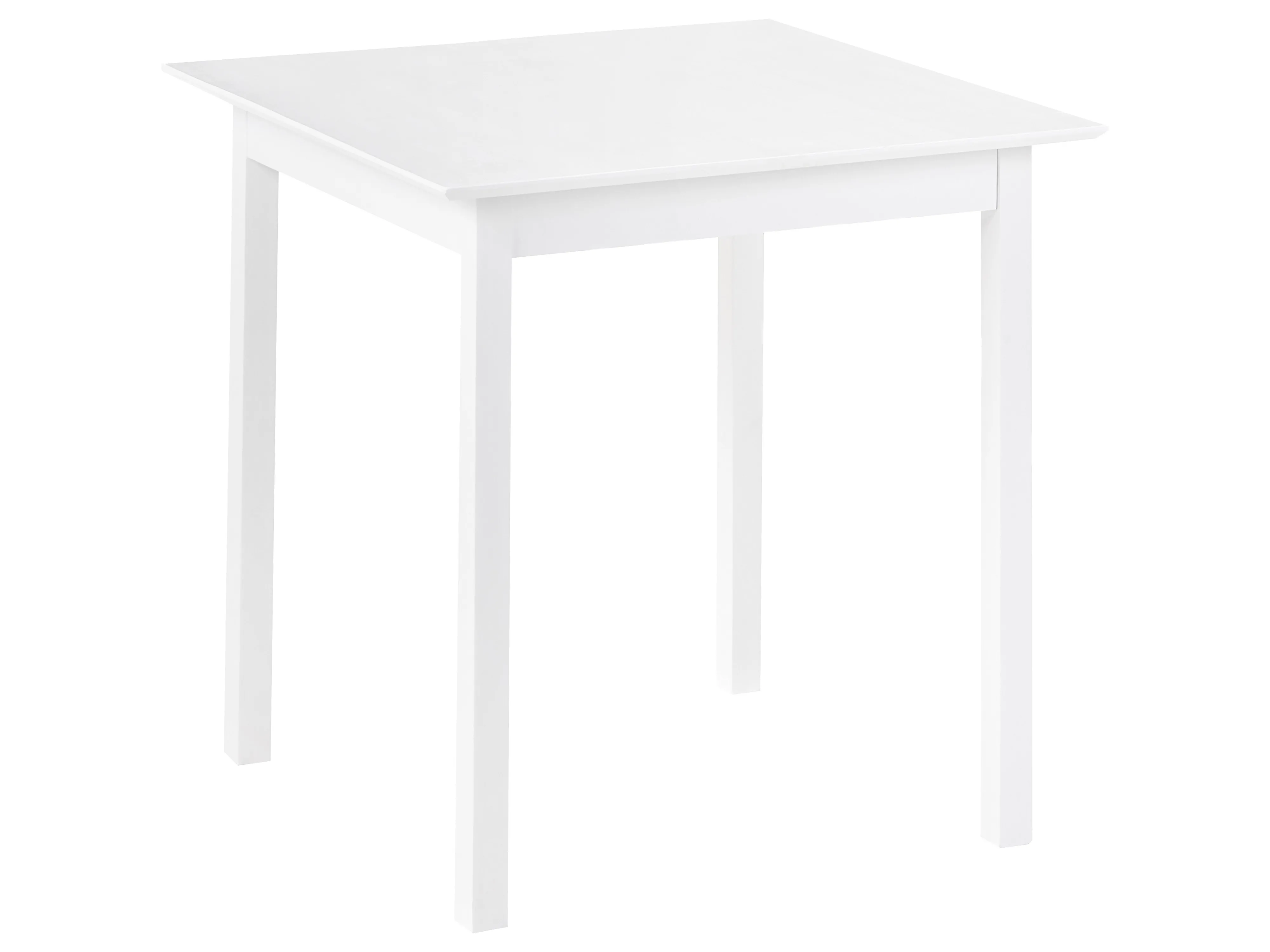 Dining Table VERITAS White 75 cm 75 cm Pine Wood