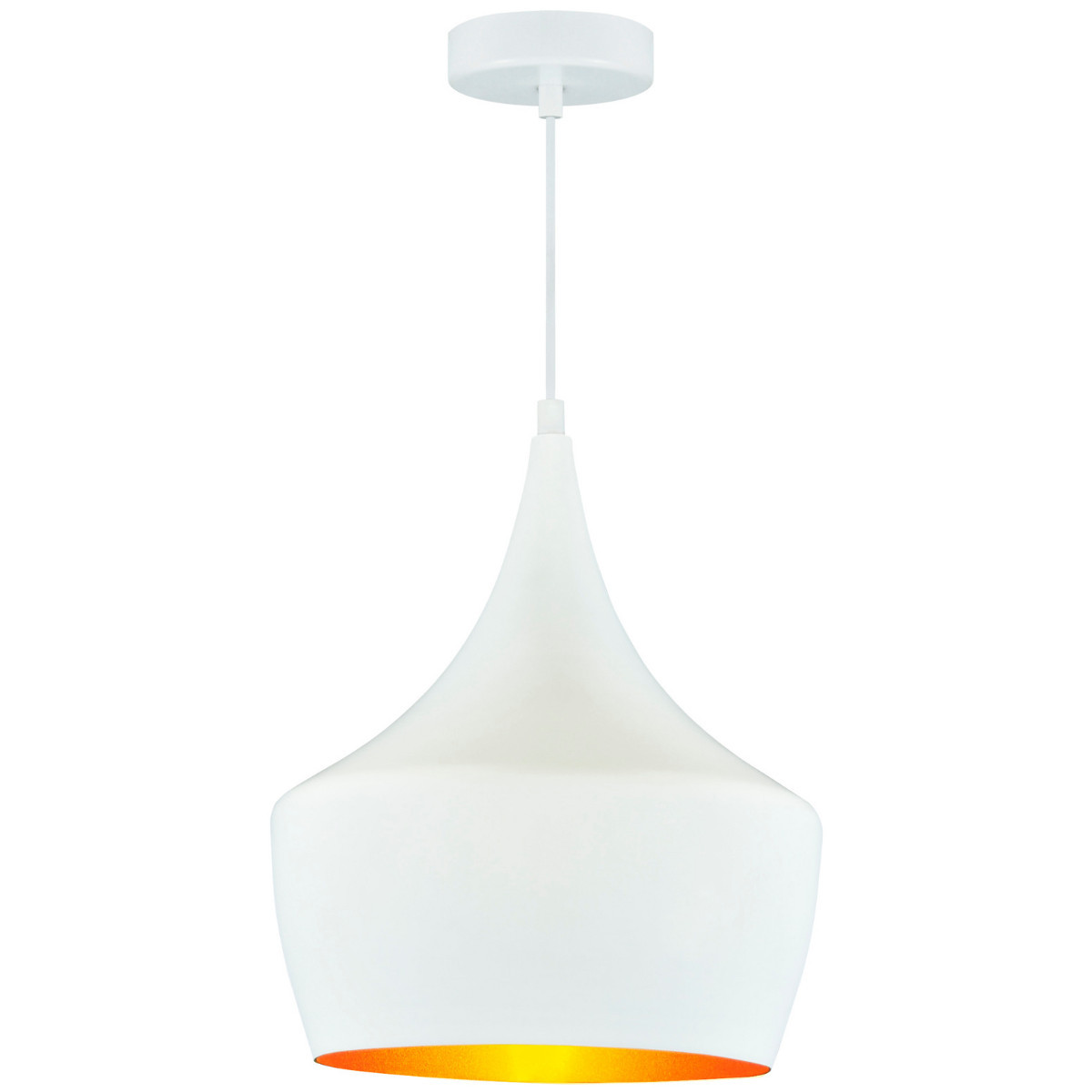 Lampa wisząca biało-złota MODERN1xE27x20W wym: 150x30x25 cm Polux