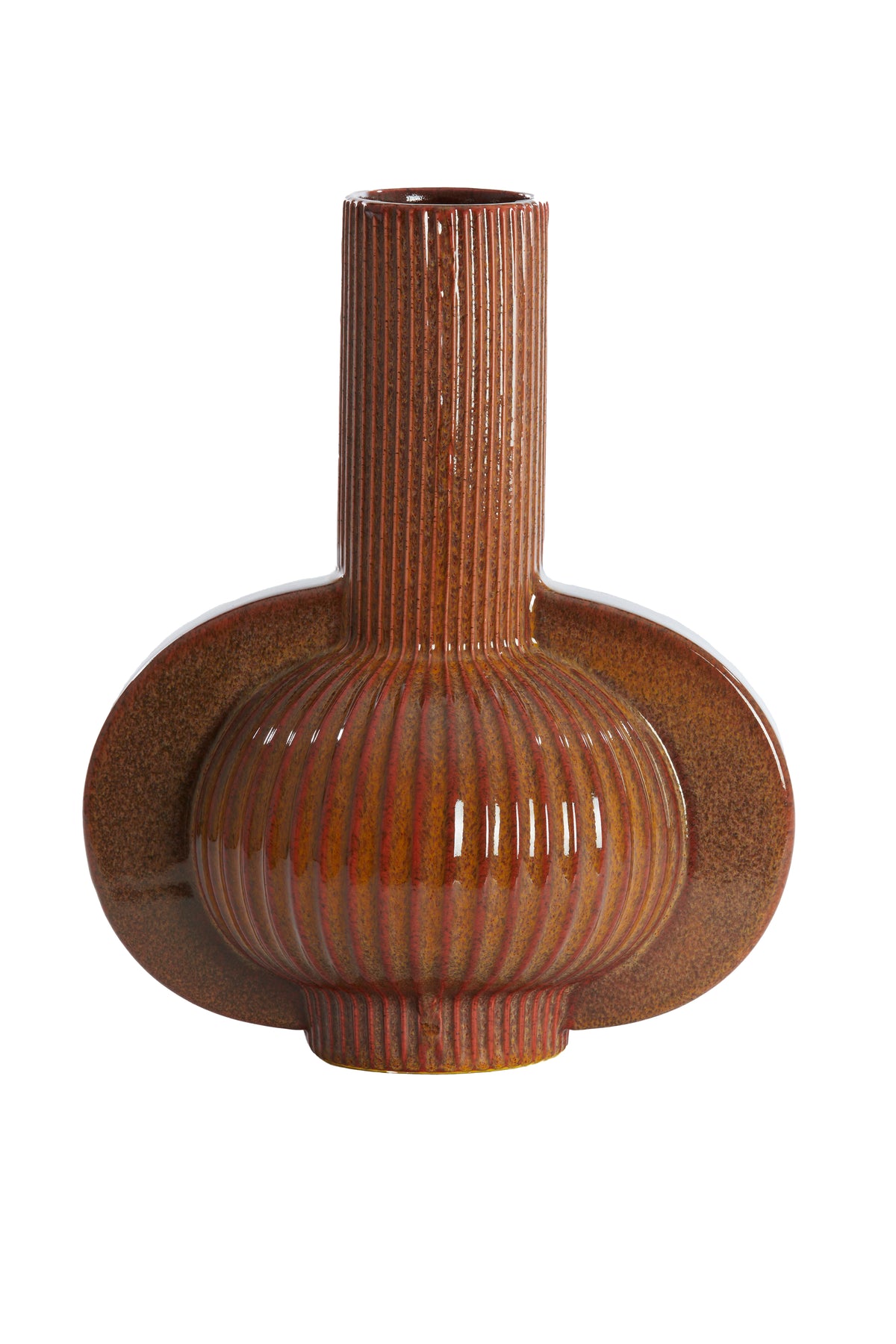 Light & Living vaas MELNIK - 31.5x21.5x38.5cm - bruin