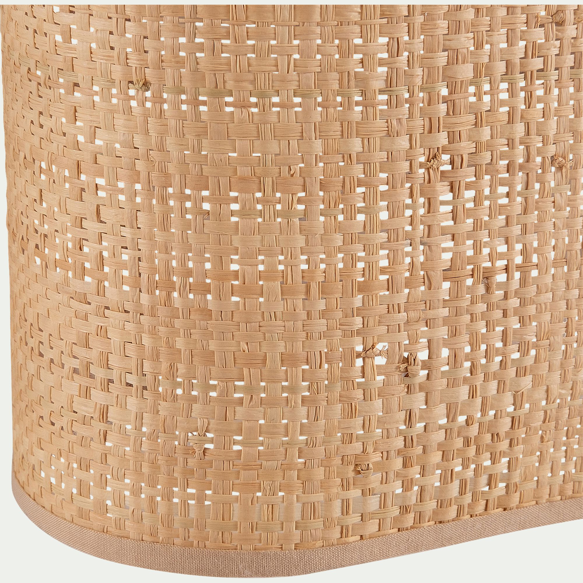 TIRO - Applique non électrifiée en rabane l25cm - naturel