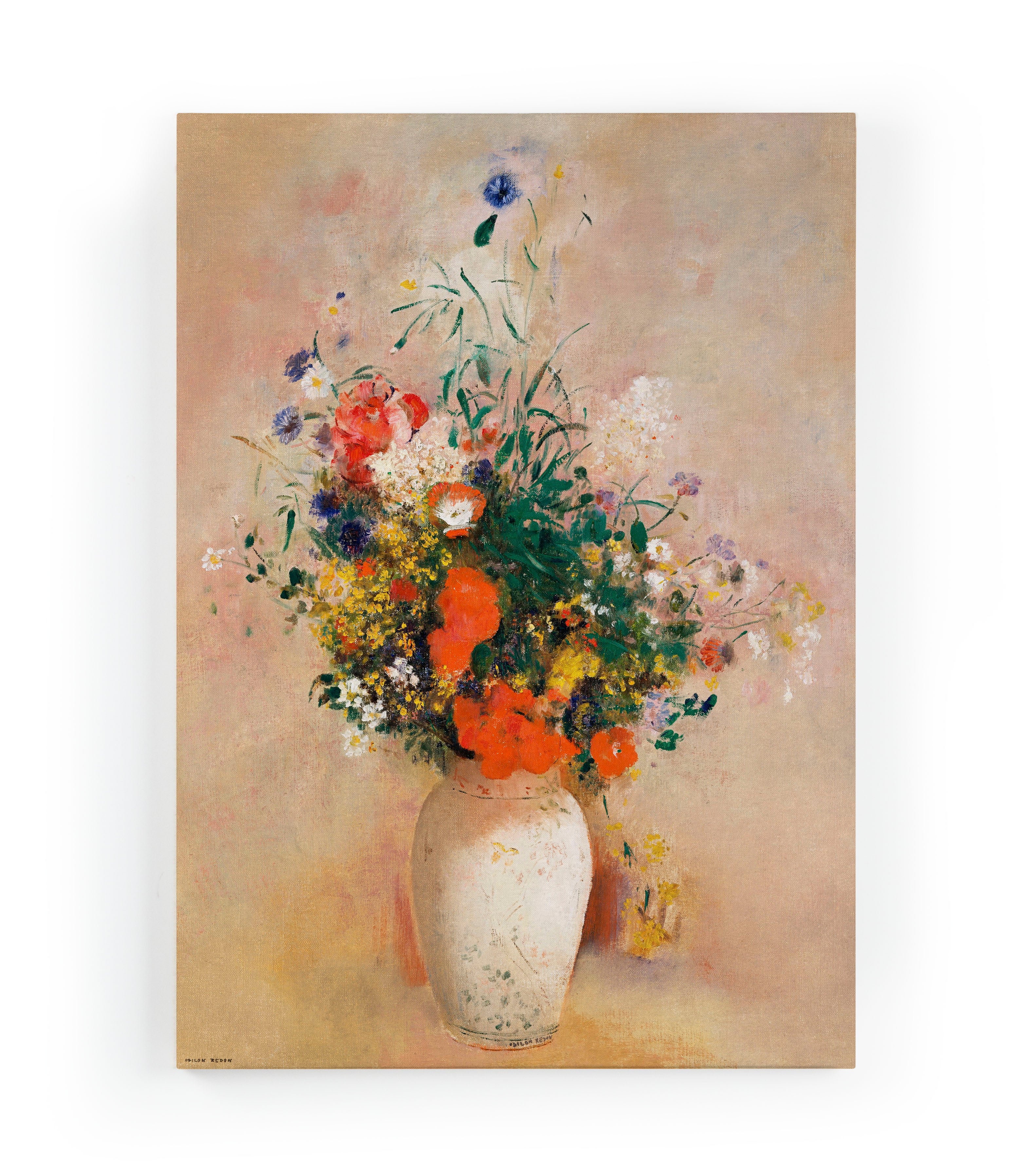 Canvas 60x40 Afdruk Bloemenvaas