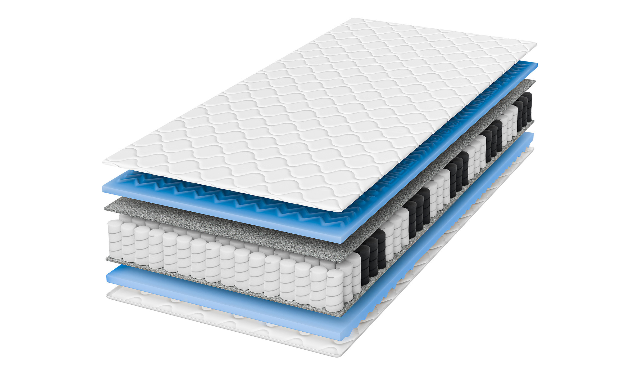 Materac sprężynowy 80x190 Vinotti 15 cm kieszeniowy H3 hipoalergiczny