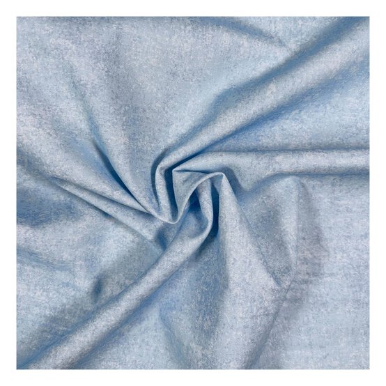 Pale Blue Cotton Textured Blender Fabric by the Metre