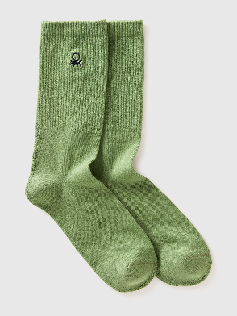 Mid-calf terry socks