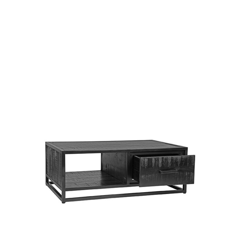 LABEL51 Salontafel Chili - Zwart Mangohout - 110x70x40cm