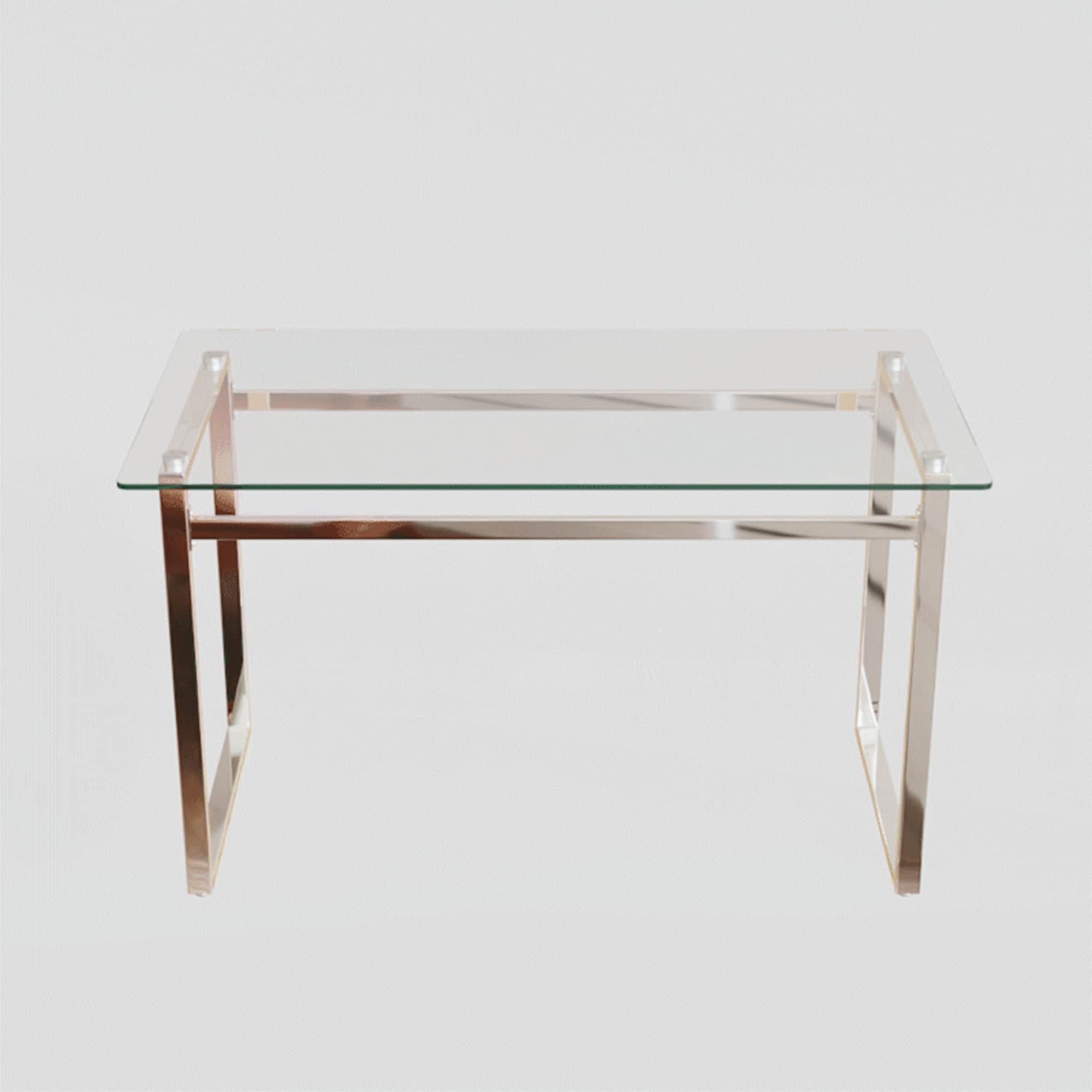 51 Modern Rectangular Glass Dining Table