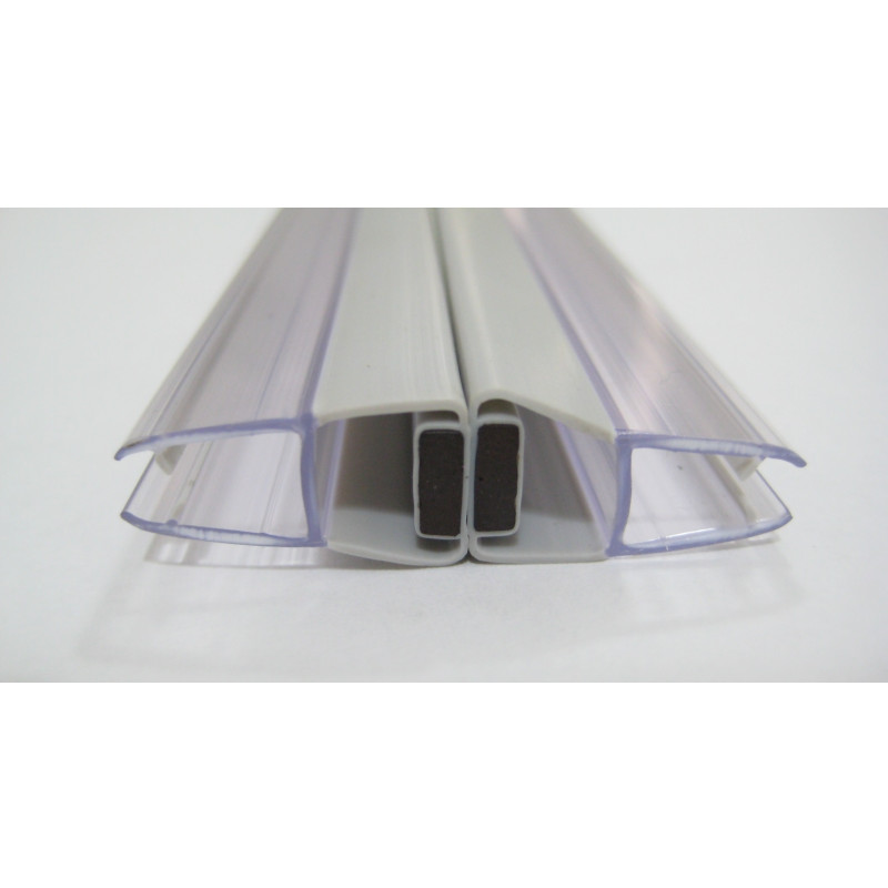 Joint magnétique droit pour paroi de douche 6 mm 2 pièces AURLANE