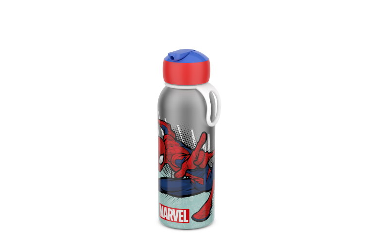 isoleerfles flip-up campus 350 ml - spiderman