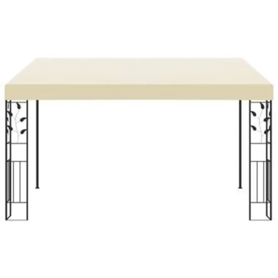 vidaXL - Tuinhuisje - Cr&egrave;me - Stof - 4 x 3 x 2.5 m