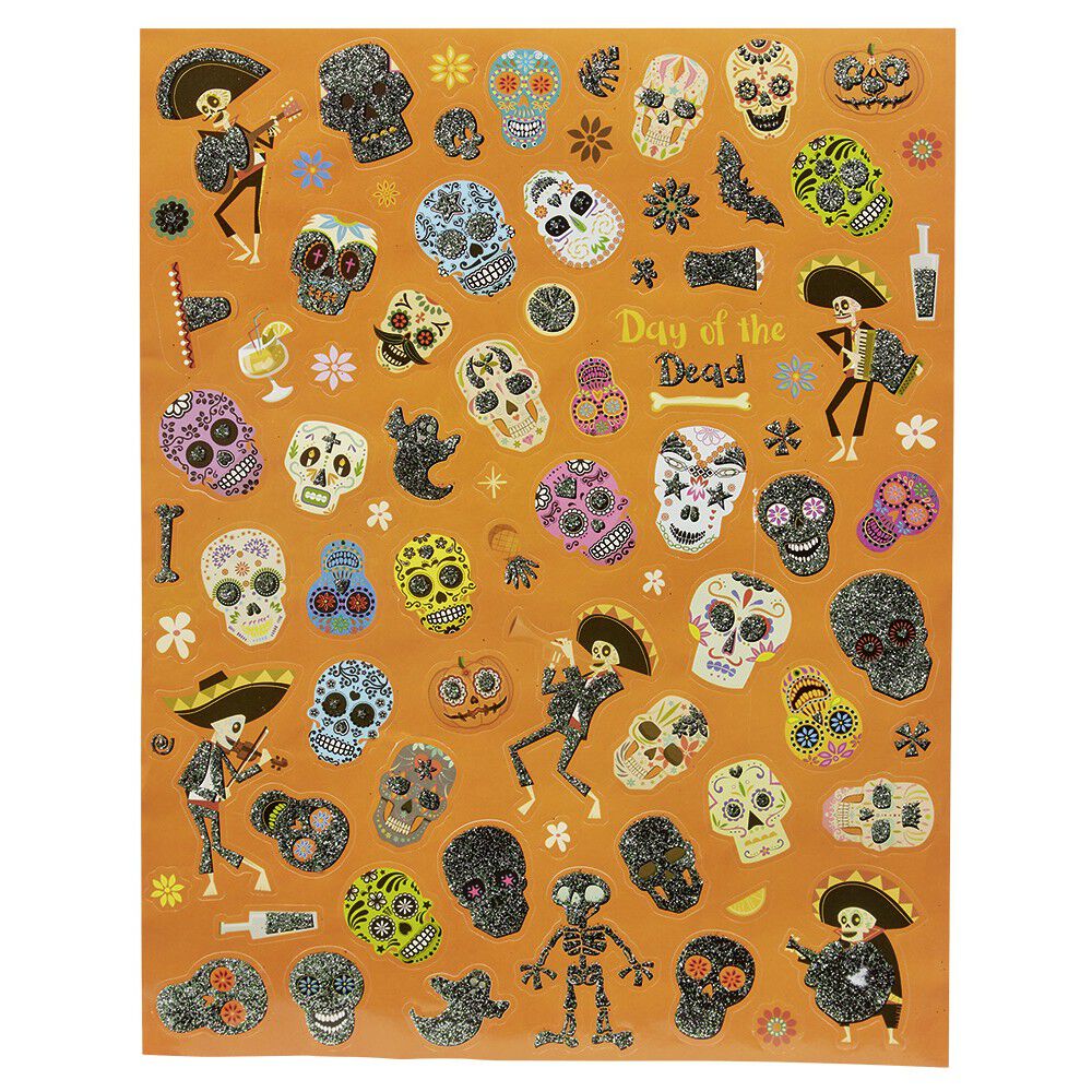 Sticker planche papier art créatif Halloween (2 modèles)