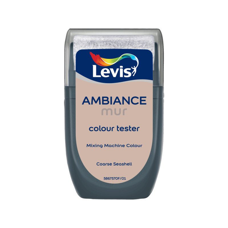 Testeur peinture pour murs Ambiance coarse seashell extra mat 0,03 L LEVIS