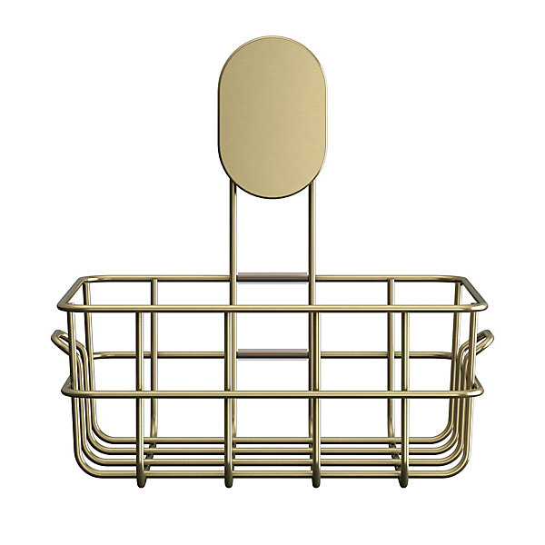 Panier de douche filaire S en acier inoxydable or Cavally GoodHome