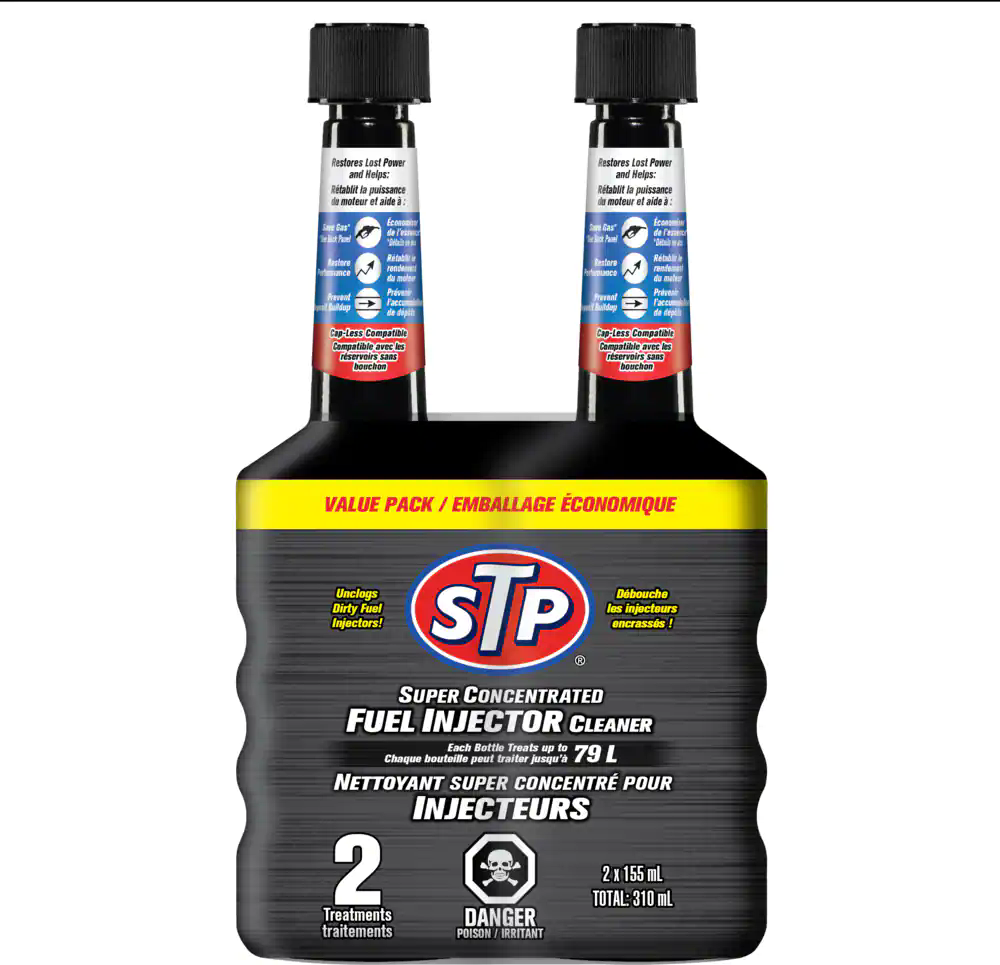 STP Super Concentrated Fuel Injector Cleaner, 2-pk, 155-mL